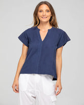 Boom Shankar Livy Top - Navy - Style SS25TP01